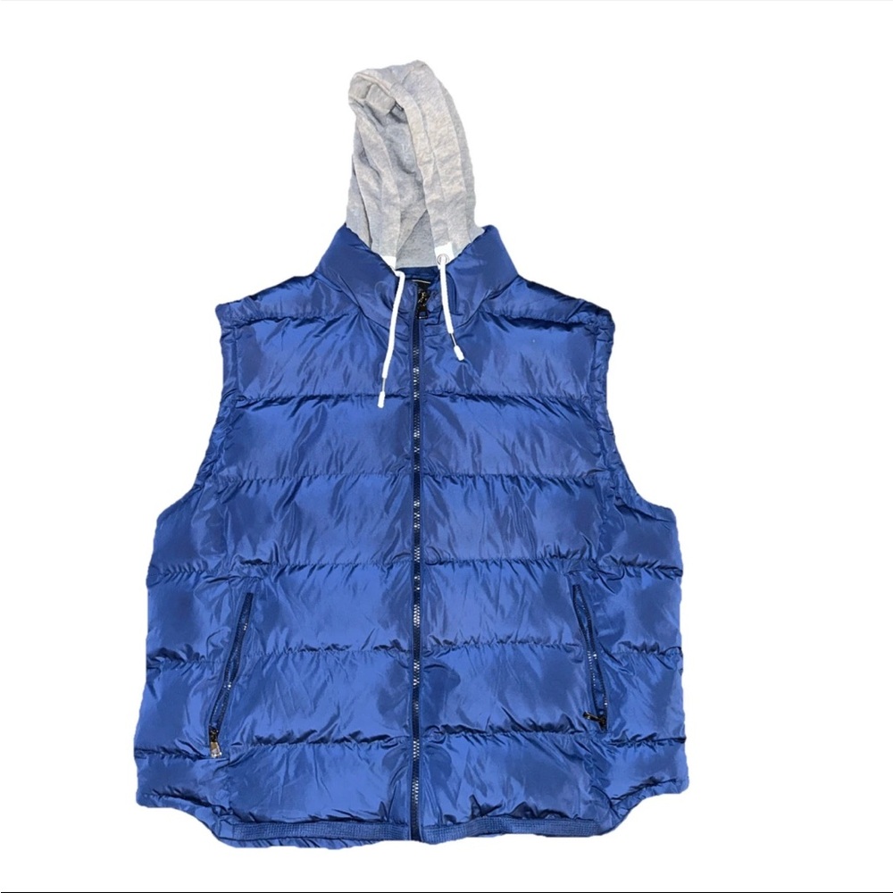 ZSHOW Men's Outdoor Vest Removable Hooded Padded Puffer Vest Waterproof Jacket